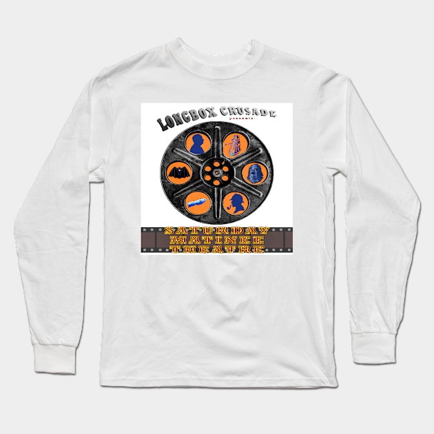 Saturday Matinee Theatre Logo Long Sleeve T-Shirt by Longbox Crusade Network